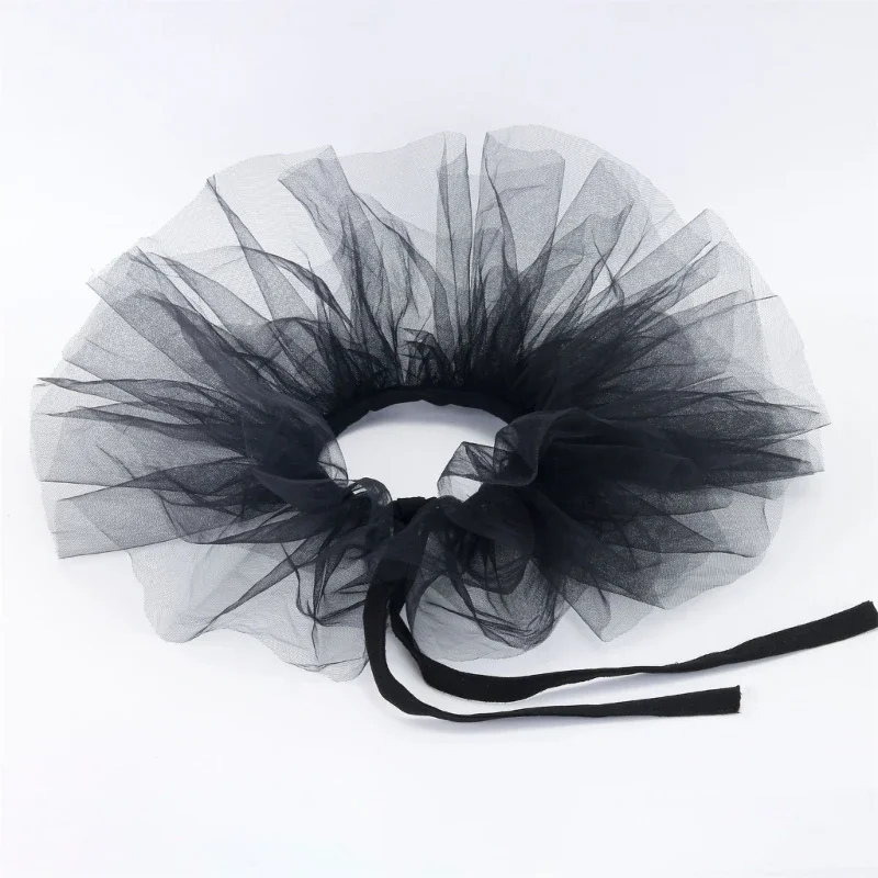 Ruffled Lace Jabot Collar for Masquerades Victorian Styles