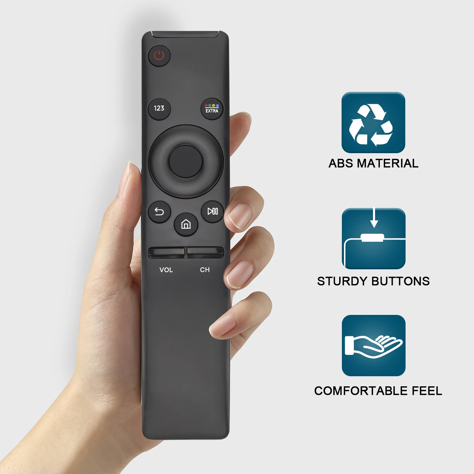 Remote Control Bn59-01259E Universal Compatible with Samsung Tv Un40Ku6290 Un40Ku6290F Un43Ku7000D Un49Ku7000 Un55Ku6290F Un50Ku