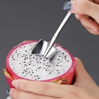 10/2Pcs Stainless Steel Shovel Spoon Gold Silver Coffee Spoons Ice Cream Dessert Scoops Teaspoon Kitchen Tableware Cutlery Set 3