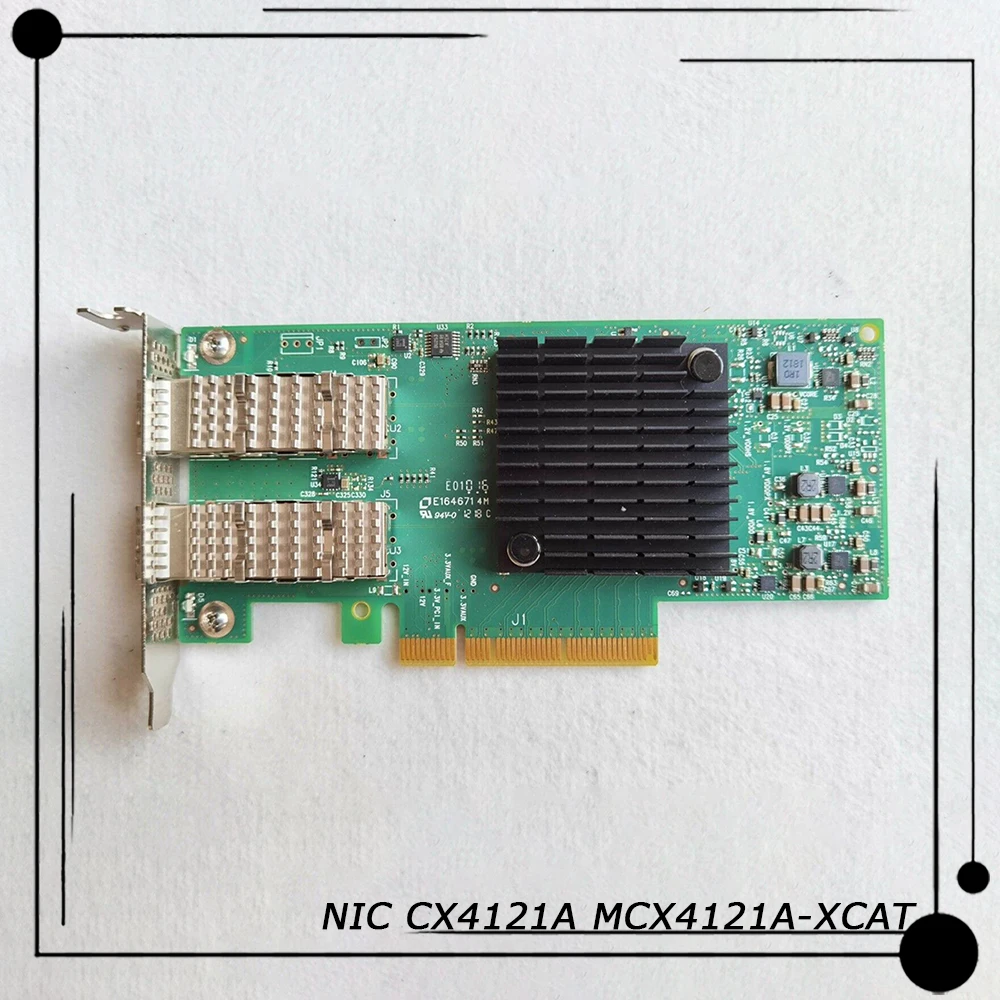 

New ConnectX-4 Lx EN 10GbE 10Gb/s Dual Port Network Card Works Perfectly Fast Ship High Quality NIC CX4121A MCX4121A-XCAT