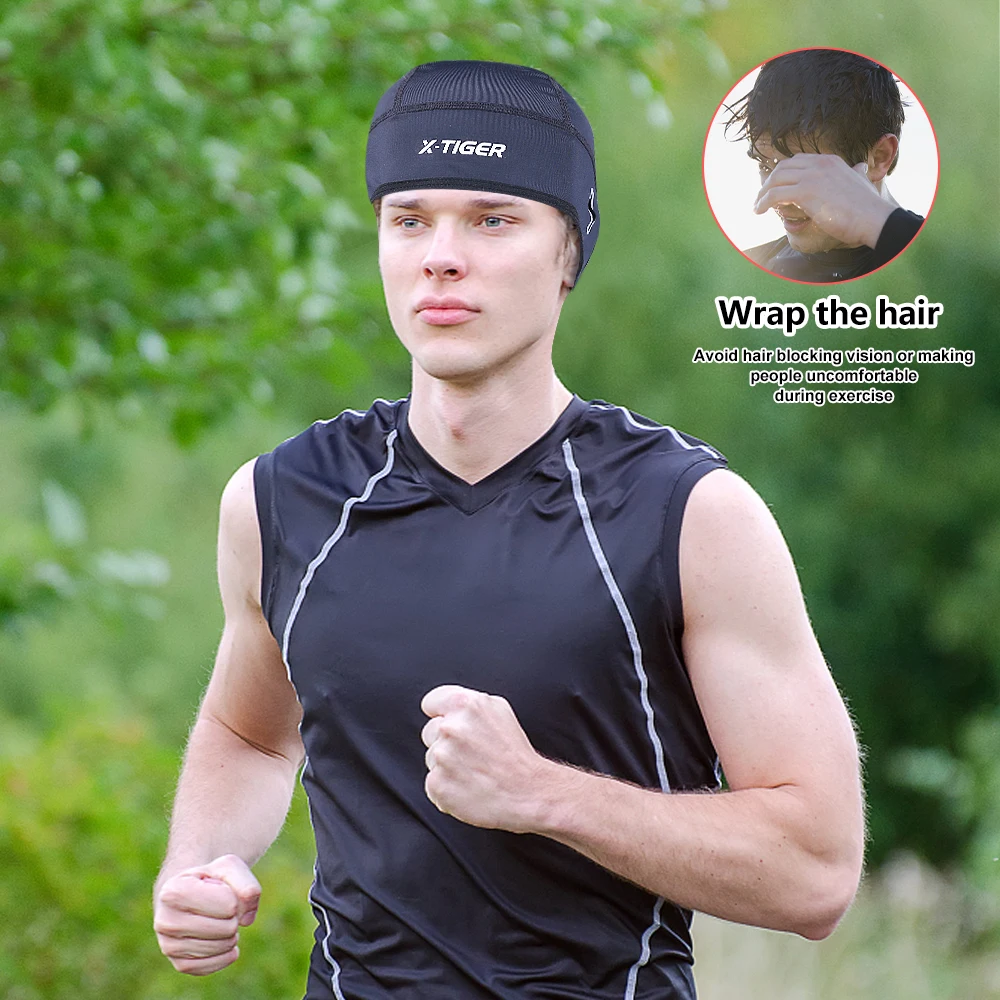Cycling headwear X-TIGER Cycling Cap for Windproof Sun UV Protection Ski Running Motocycle Riding