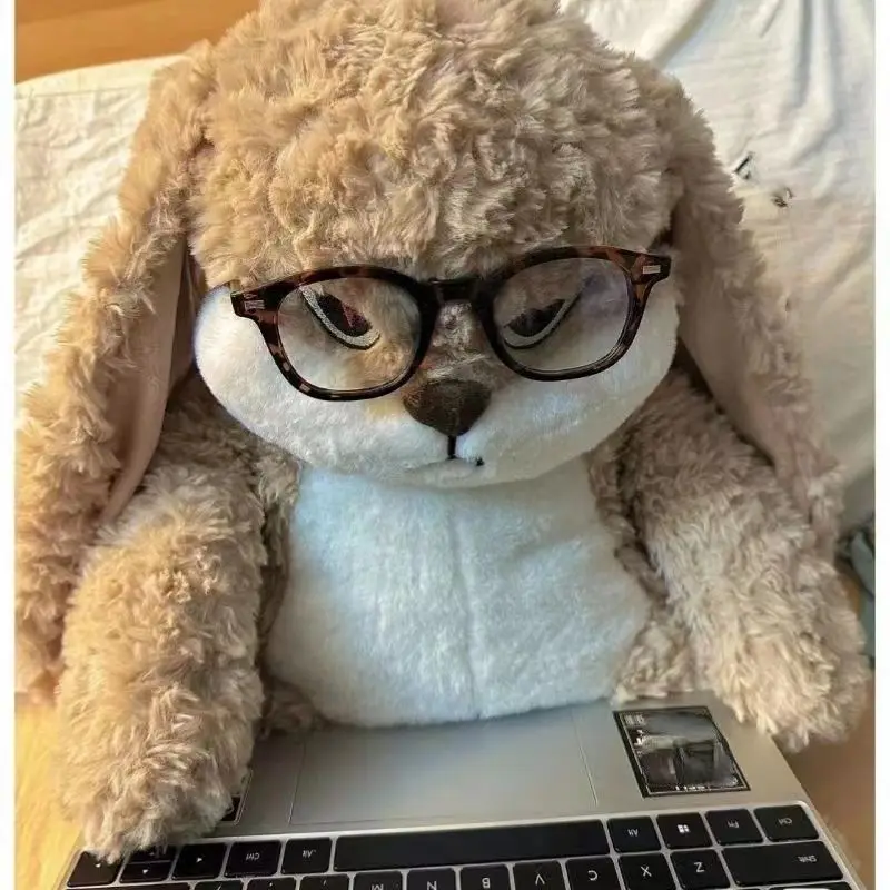 Cute Rabbit Plush Toy Doll Super Cute Little Rabbit Calm Rabbit Doll Pillow Holiday Birthday Gift 3