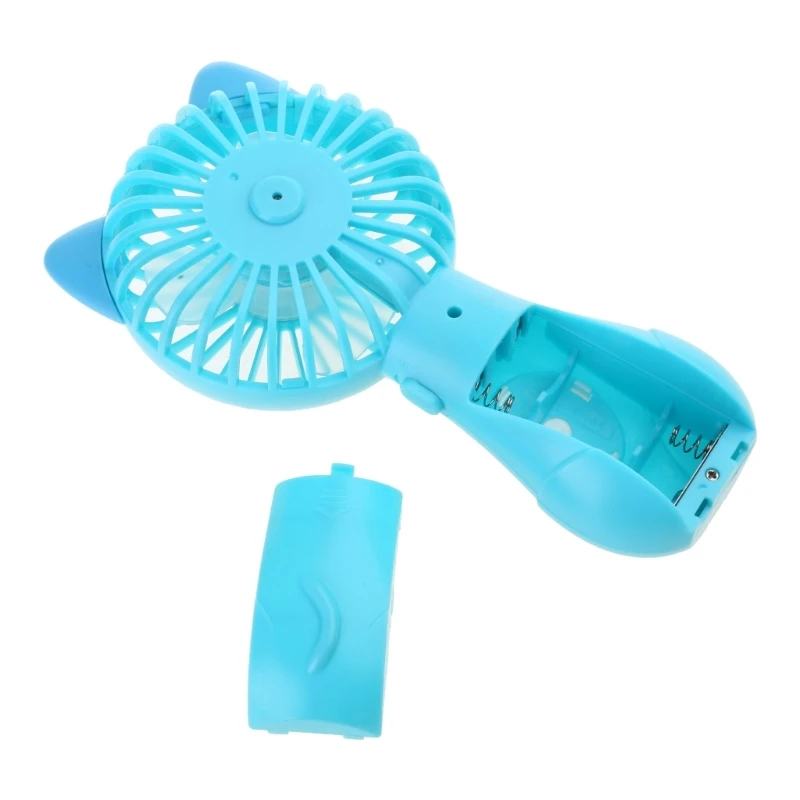 Portable Fan Mini Cooling Fans Design Powered by AA-Batteries Small Summer Cooler Sports Fan Ears