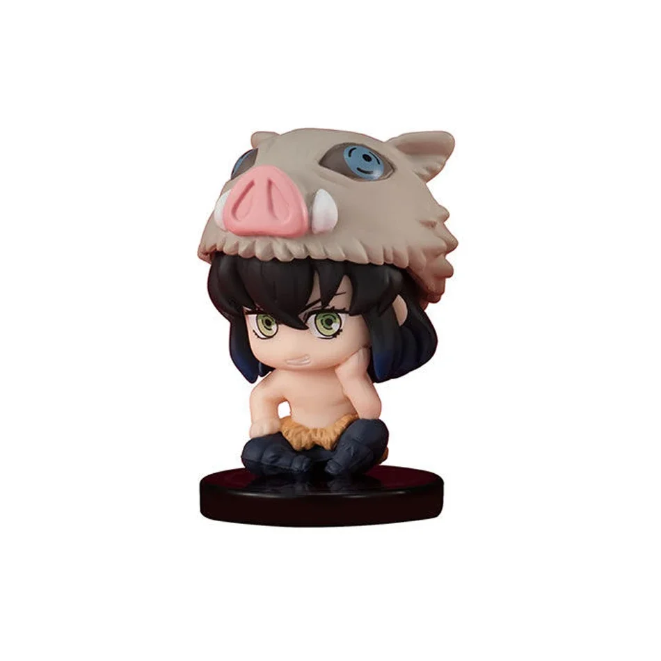 Q Version Demon Slayer Ghost Doll Tanjiro Nidouzi Inosuke Zenizu Figure 10pcs Set