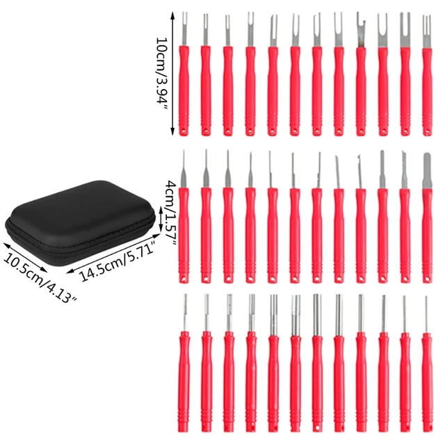 Terminal Removal Tool Set, Terminal Ejectors for Car, Pin Extractor Tool Release Electrical Wire ConnectorPuller 6