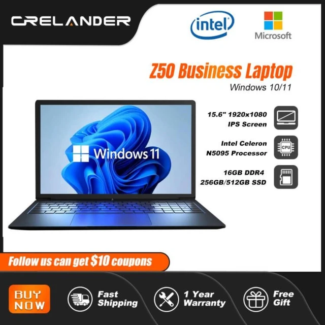 PC Portable 14'' - Intel Celeron N5095 - Windows 11 - 8+256 Go