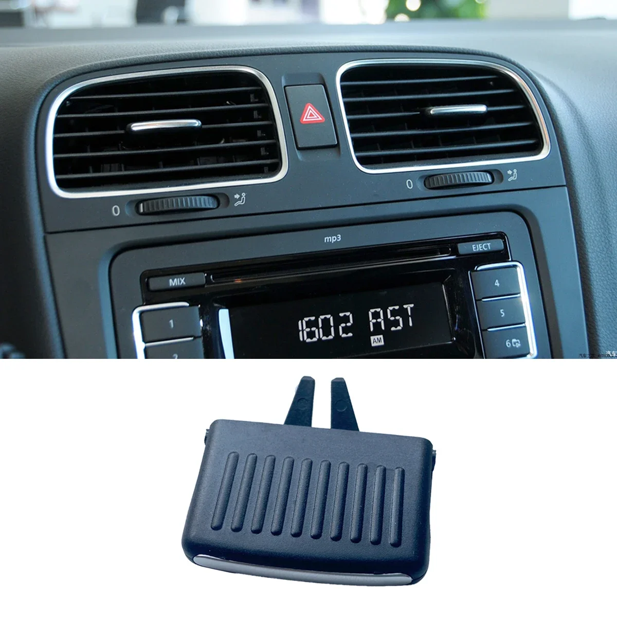 Interior Dashboard AC Air Vent Slide Grill Clip Trim For VW Golf 6 GTI R20 Rabbit R 2010-2012 5K0819703 5K0819704 1K0819203