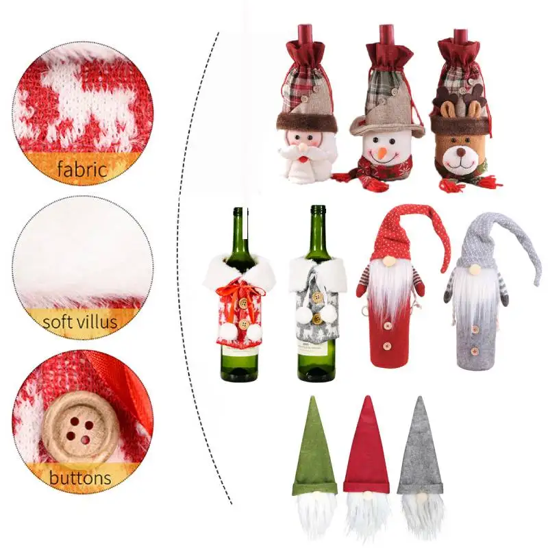 

Forester Набор Винных Бутылок, держатель для красного вина, необычные рождественские украшения для винных бутылок, набор бутылок для шампанского для пожилых людей