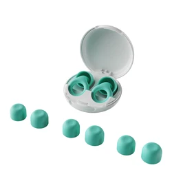 Soundproof Silicone Earplugs for Swimming and Sleep - Noise Reduction and Disturbance - Free Comfort (Green)
