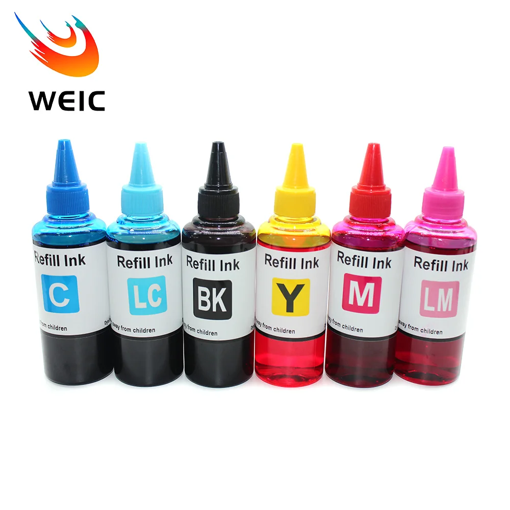 6PCS 24XL T2431-T2436 T2771-T2776 Refill Ink for Epson Expression Photo XP-750/XP-850/XP-950/XP-860/XP-760/XP-960 Printer