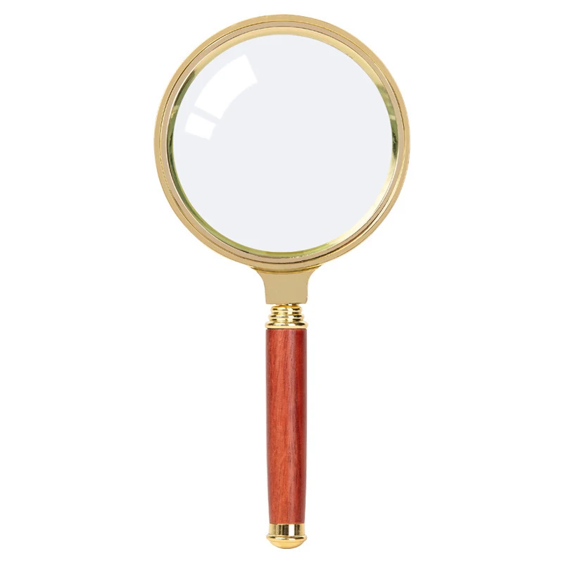 10x Handheld Magnifier, 80mm Diameter Reading Magnifying Glass