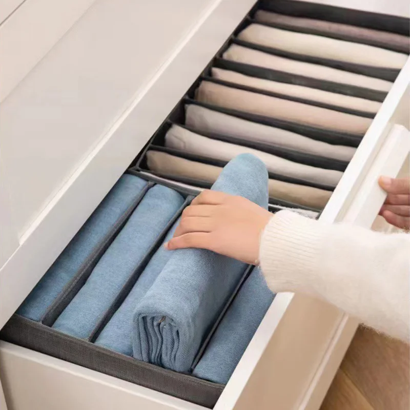 Organizador de armazenamento de roupas armários gavetas separador para o quarto gavetas caixa de armazenamento guarda-roupa organizador para meias roupa interior
