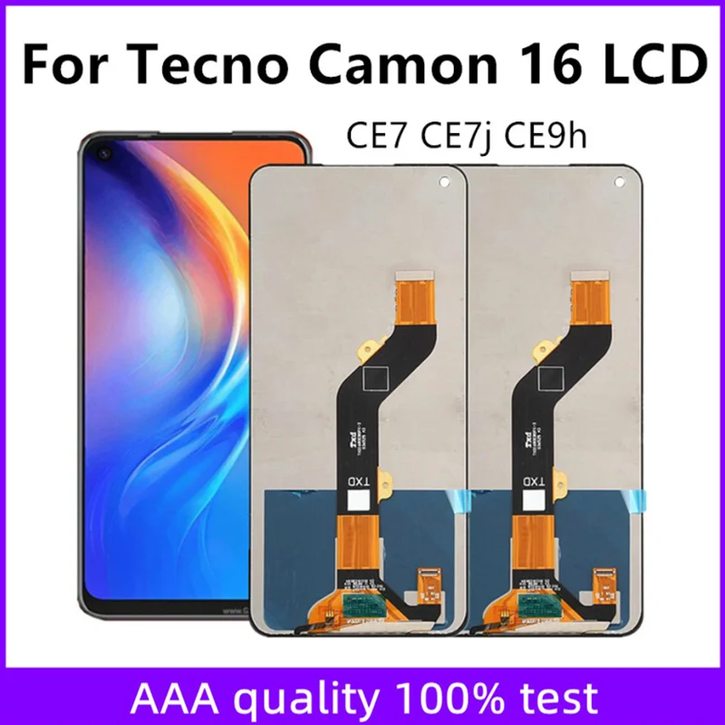 

6.8" LCD For Tecno Camon 16 CE7 CE7j CE9h LCD Display Touch Screen Digitizer Assembly Replacement