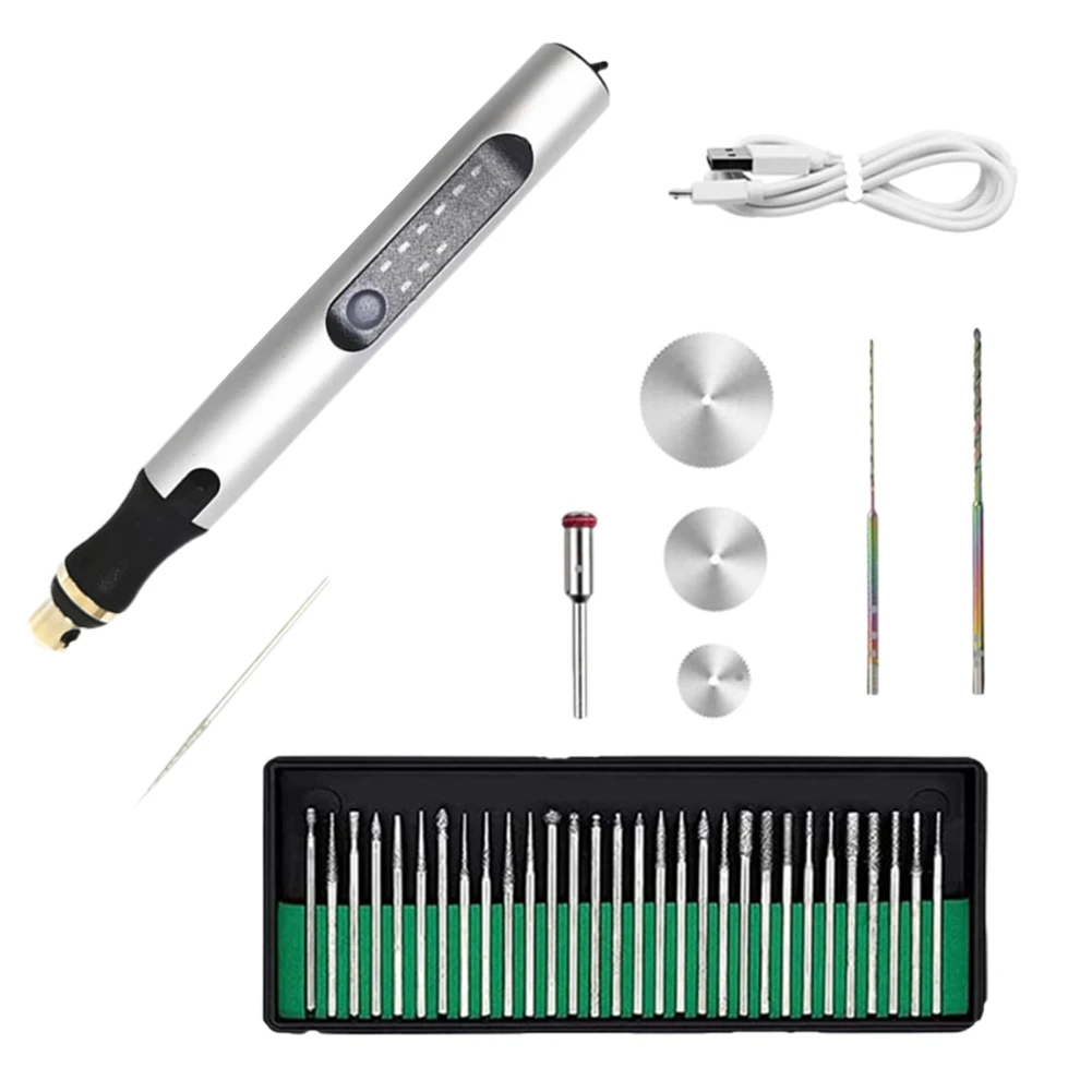 

Electric Carving Pen Rechargeable DIY Small Carving Machine Carving Tool Kit