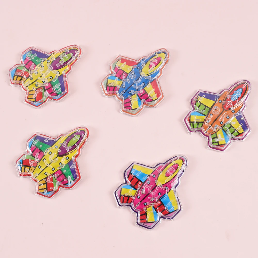 Cute Animal Plane Maze Puzzle Game 12Pcs for Kids Party