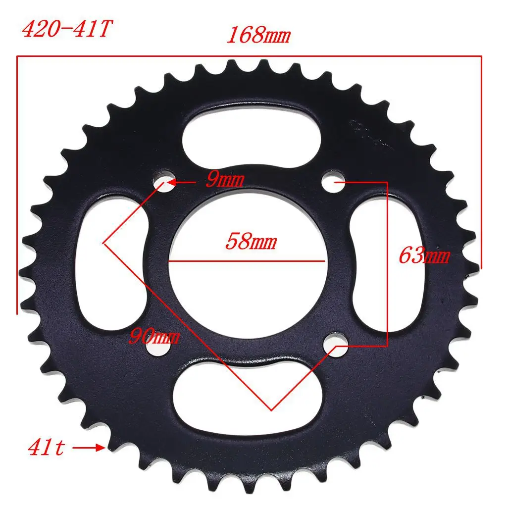 USERX Universal Brake Disc 420-41T Inner Diameter 58MM Holespacing 63MM for Dirt ATV Moto Quad