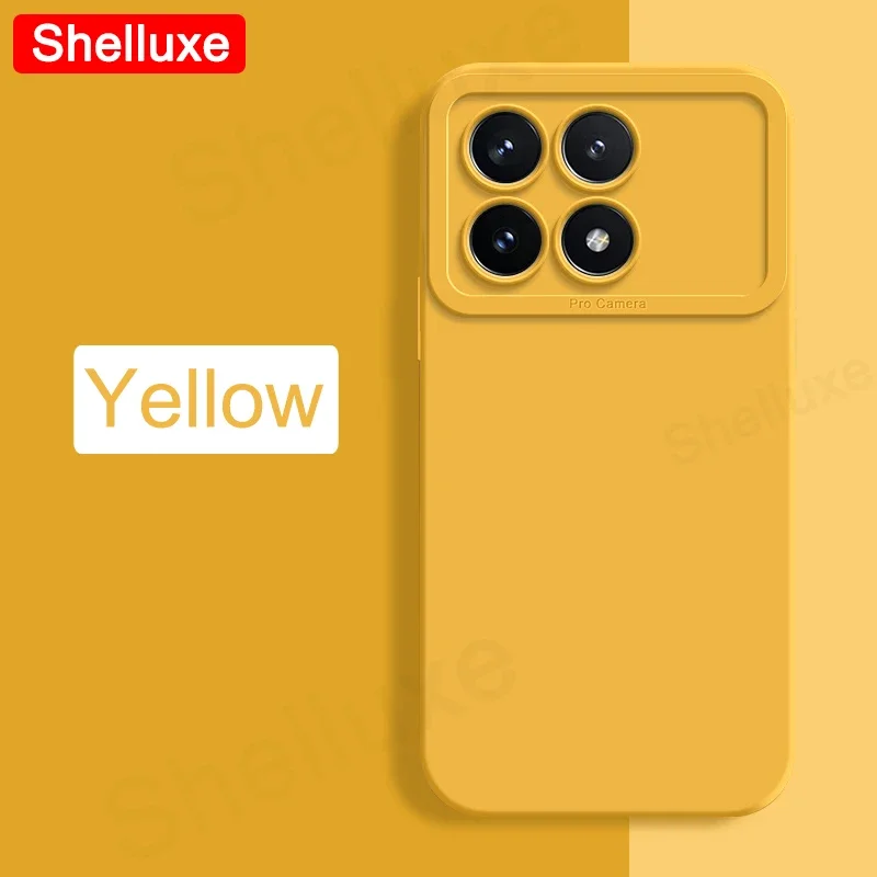 Silky Feel Liquid Silicone Soft Phone Case - Square Design