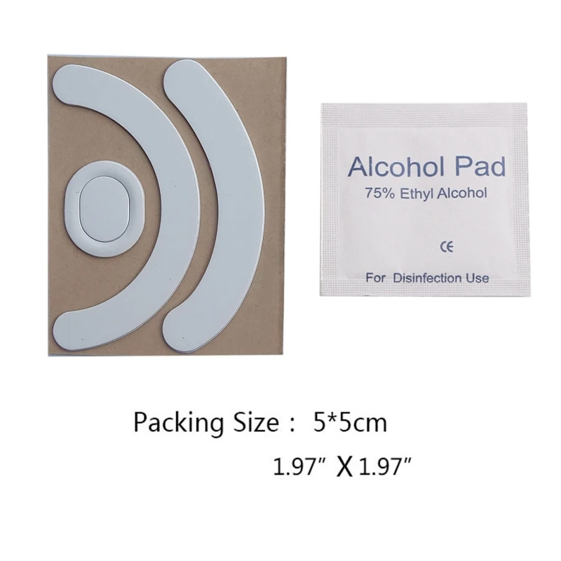 Mouse Feet Pedal for logitech G403 G603 G703 Mice Replacement Glides Stickers Mouse Feet Pads Curved Edges White 2PCS