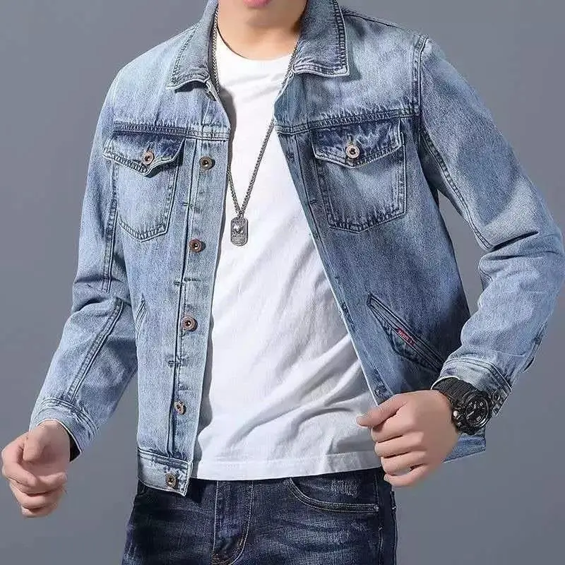 

Autumn Denim Jacket Men Casual Streetwear Hip Hop Male Jackets Coats Men Outerwear Jacket Coats Oversized Jackets Coats Overcoat