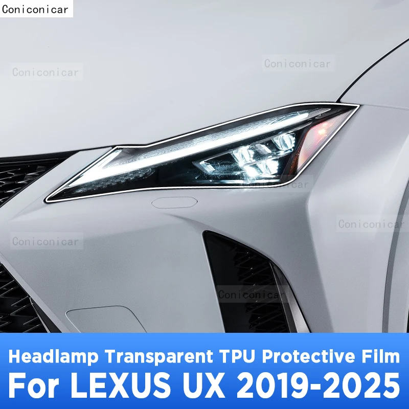 

Для LEXUS UX 2019-2025 2024 Автомобильная внешняя фара с защитой от царапин, передняя лампа, прозрачная фотонаклейка, аксессуары