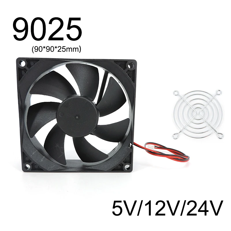 9025 9cm 90mm Guard Metal Grill double ball bearing cooling fan 12V 0.60A AFB0912VH wind capacity for Delta 90*90*25mm