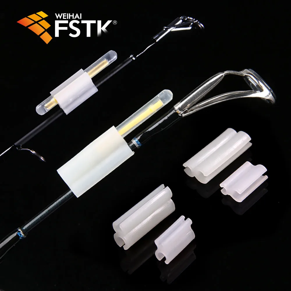Fishing glow stick Clip used on fishing rod feeder clip on the rod tip fluorescent light sticks light night float Clip hold 6Pcs fishing tools fishing tool fishing accessories fishing tackle