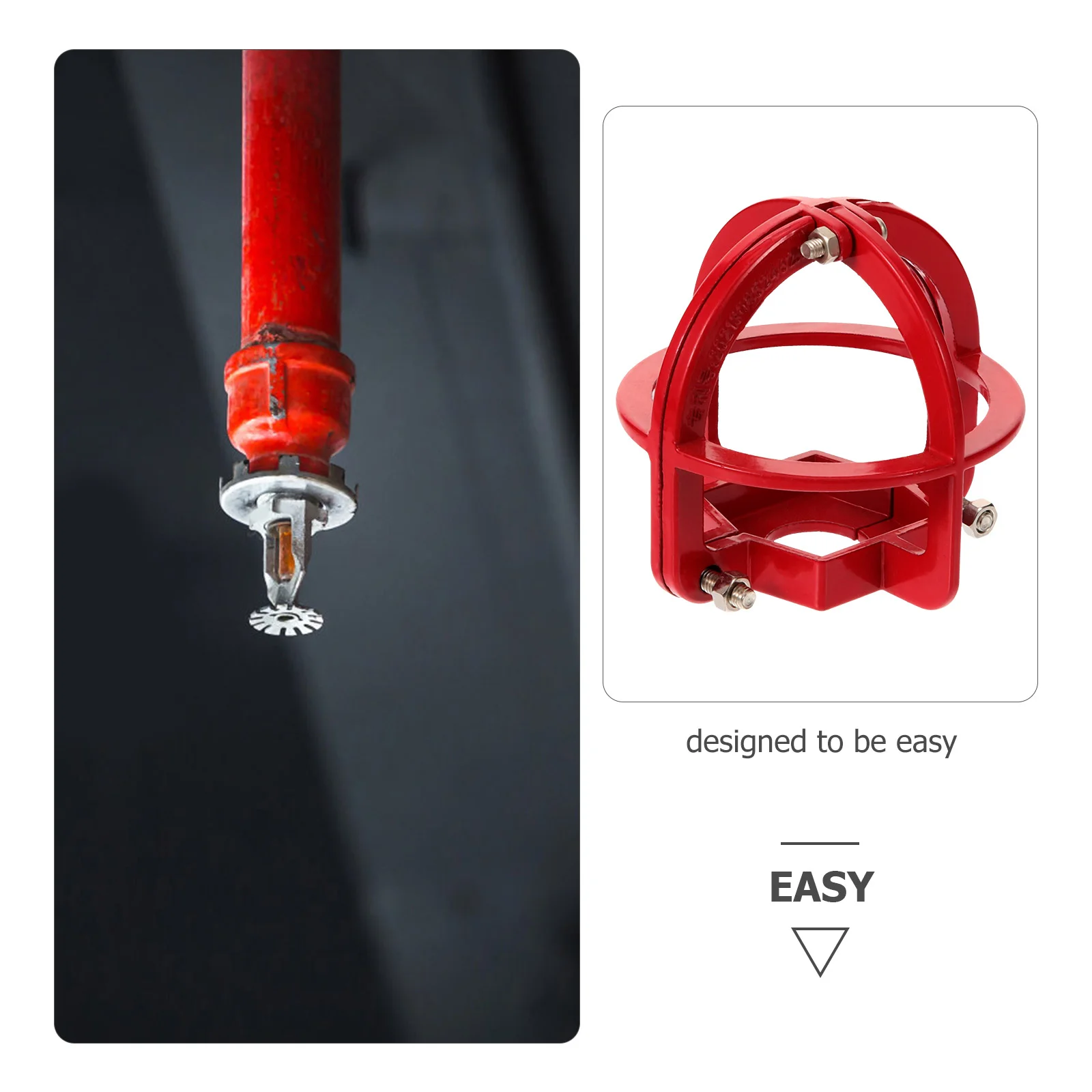 Lawn Sprinkler Head Protection Frame Child Fire Extinguisher for Home Hose Metal Guard