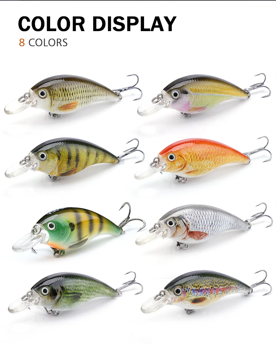 GOBASS Black Minnow für Forellen-Wobbler-Angelköder, 10 g/16 g, Kurbelköder, Angelwaren, rasselnder künstlicher harter Köder für Hechtbarsch – Detail 11
