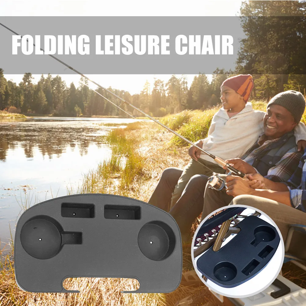Universal Beverage Drink Utility Tray Cup Drink Lounger Tray Clip Recliners Cup Holder for Outdoor Fishing Camping Beach