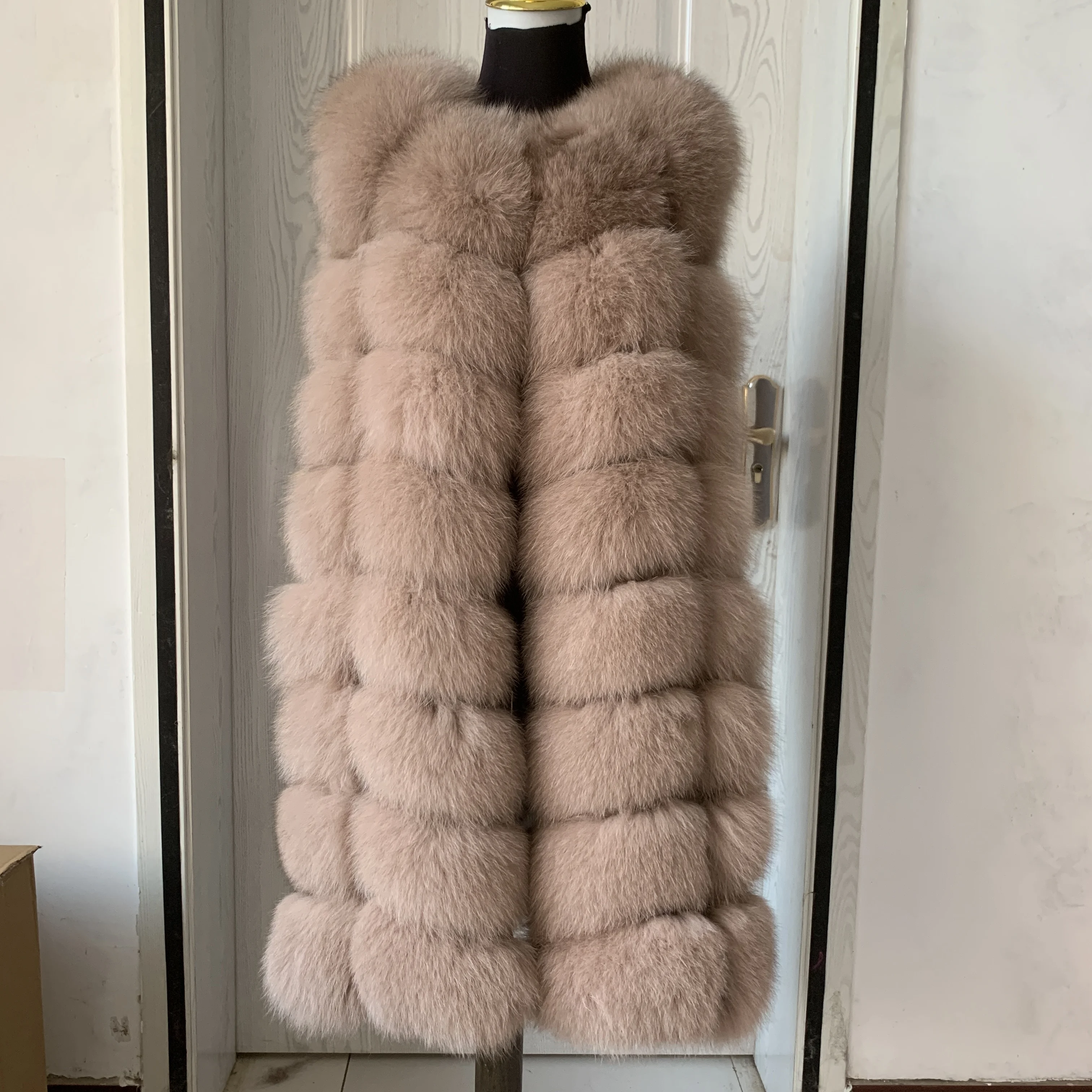 Natural Fox Fur Vest Lady Warm Vest Multicolor 100% Natural Fur Coat fox fur vest real fur vests sleeveless real fox fur coats real fox fur vest real fur vests for women new female leather fox fur new style winter coats for women