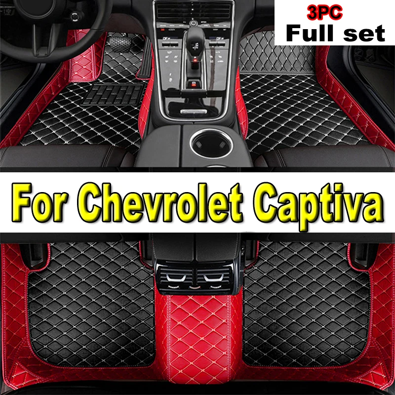 

Car Mats For Chevrolet Captiva 7seat C100 C140 2012~2016 Auto Carpets Leather Floor Mat Rugs Pad Interior Parts Car Accessories