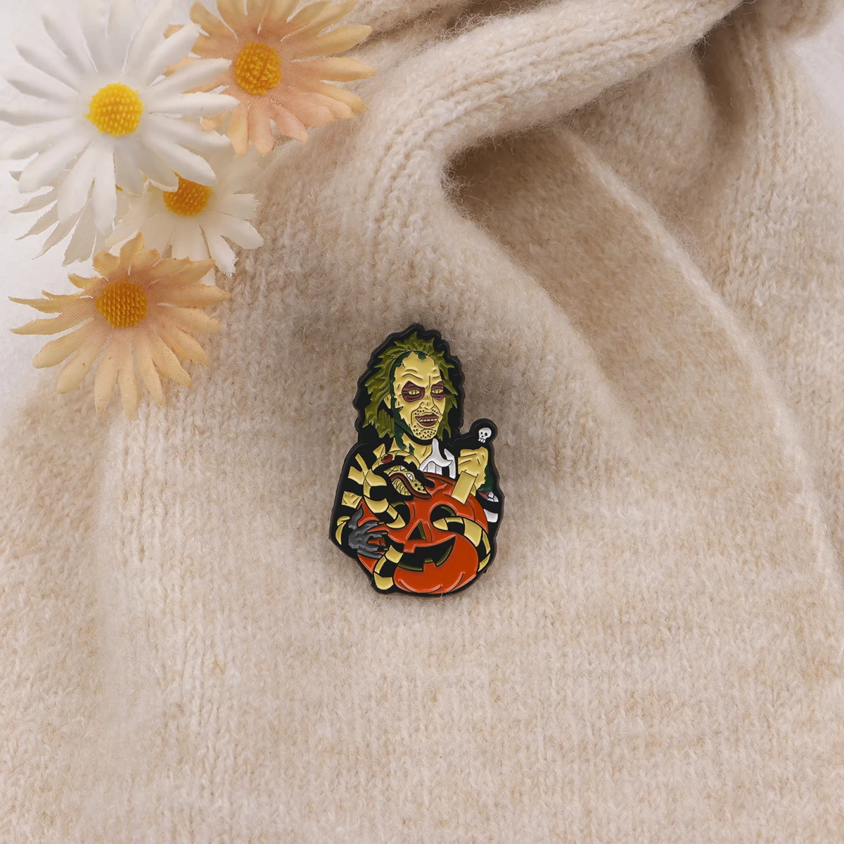 Spooky Fun Enamel Pins - Quirky Brooches for Clothing and Accessories