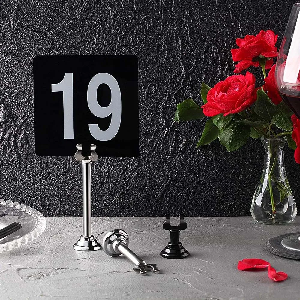 1.5/3.2 Inch Silver Triton Harp Clip Style Place Card/Table Number Holder place card holders