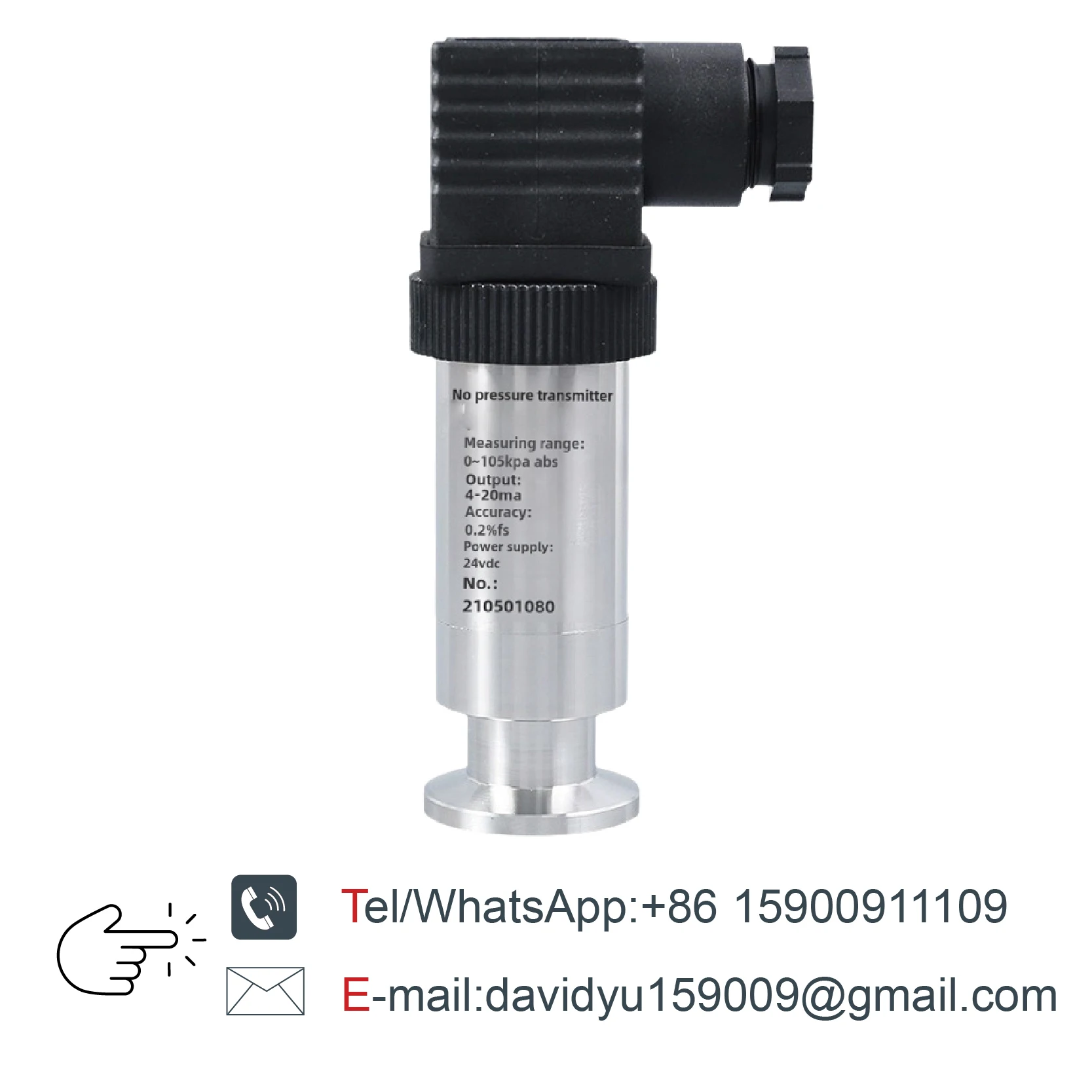KF16 Vacuum Pressure Transmitter Absolute Pressure Sensor RS485/4-20mA/0-10V /0-5V Digital Vacuum Gauge Industrial Sensor