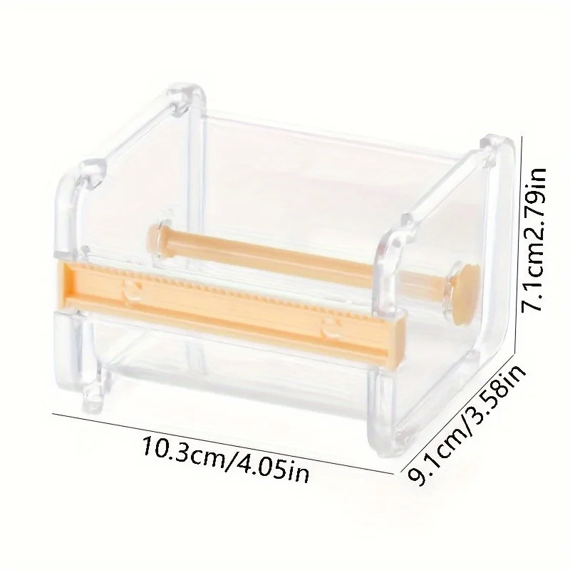 Creative Washi Tape Cutter Set: The Perfect Stationery Tool for Students - Transparent Tape Holder, Tape Dispenser & More!
