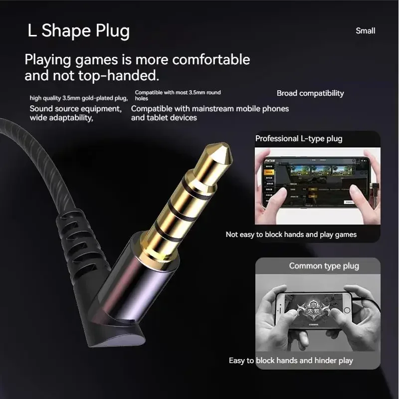 EARDECO S20 3.5mm Wired Earphone HiFi Sound Quality Wired Headphones in Ear Earbuds Noise Reduction Sport Headphone Headset with Mic - Image 5