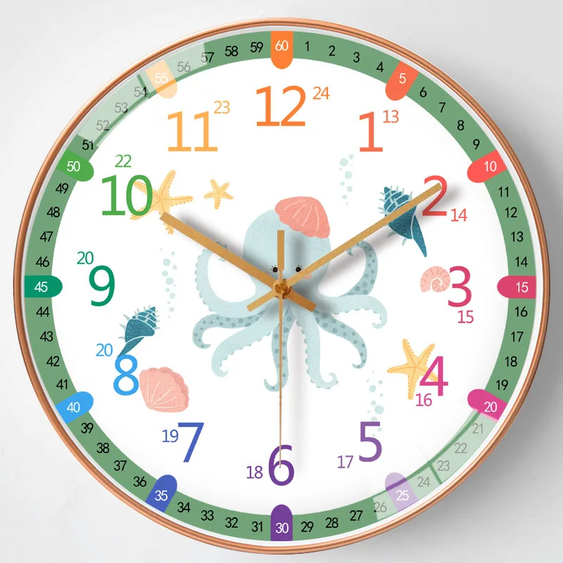 

Big Sizes Cartoon Wall Clock Decor Modern Design Silent Clocks For Children Living Room Bedroom Kitchen Home Decoration