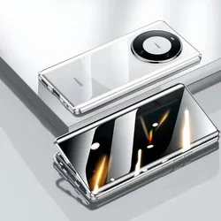 Custodia per telefono magnetica privacy a doppia faccia con protezione completa in metallo anti-spionaggio
