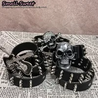 Gothic Punk Y2K Girl Boy Men&Women Rivet Belt Streetwear Jazz Jeans Belts Music Festival HipHop Steampunk Spike Belt Waistband