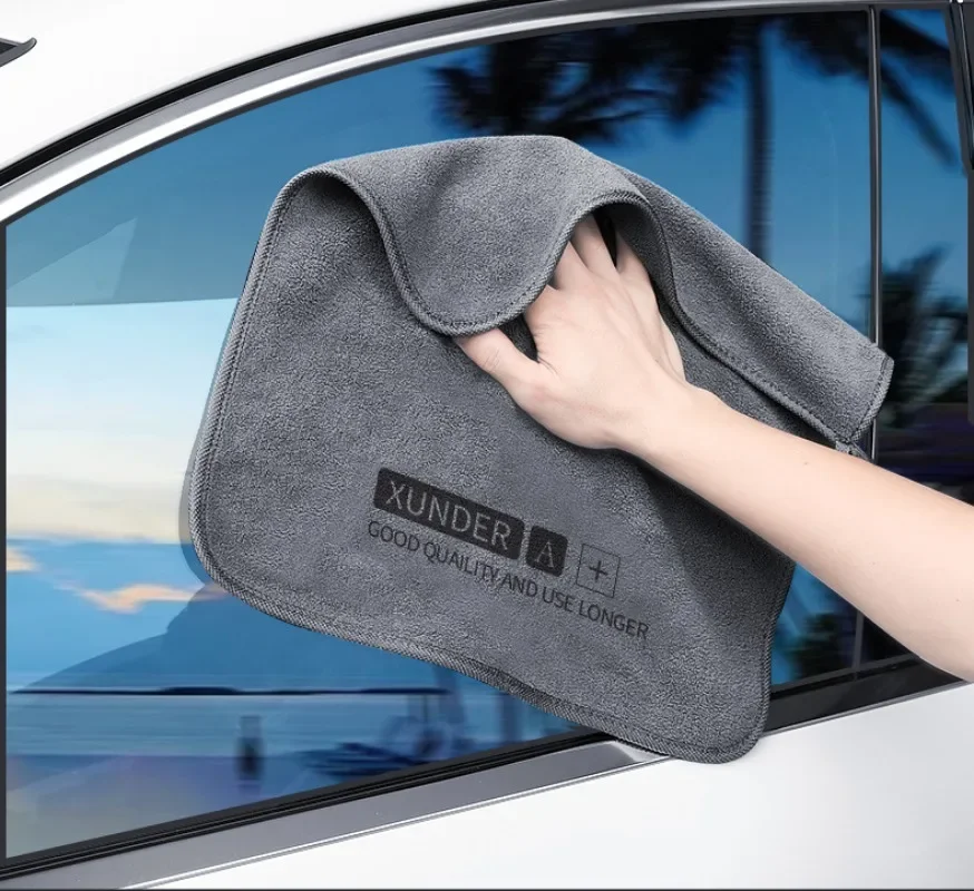 Microfiber Car Washing Towel Auto Cleaning Drying Cloth Hemming Care Detailing Cloths Water Absorption Car Rag Clean Tool 6/1PCS microfiber towel cleaning cloth microfiber wash towel towel cleaning cloth