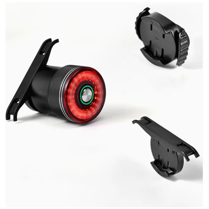 Brake Induction Bicycle Tail Light Bike Seatpost Saddle Rear Light Waterproof USB Charging Cycling Taillight bike light set