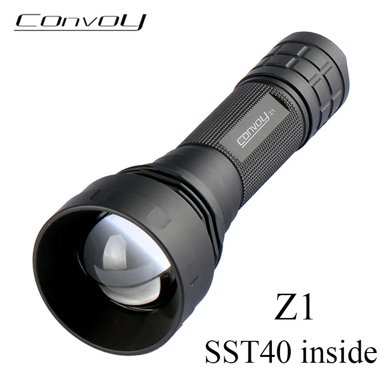 

Convoy Z1 SST40 Flashlight Zoomable Torch High Powerful Linterna Led Hand Flash Light Zoom Lamp 21700 Lantern Work Latarka