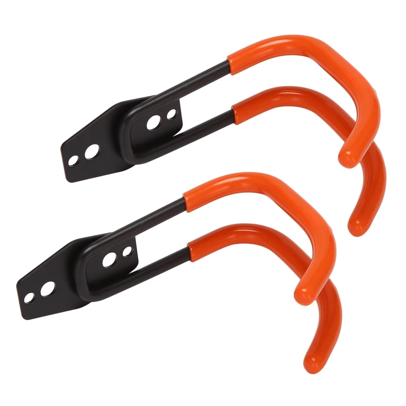 

2X For EV Charger Wall J-Hook Compatible With Electric Vehicle (EV) Charging Cable - Extra Protection (Black)