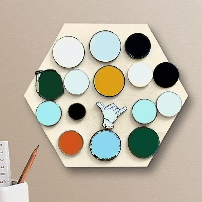 Golf Marker Display Stand Wall Mounted Marker Stand For Golf Golfer Accessories Coin Trays Home Decor For Home Living Room