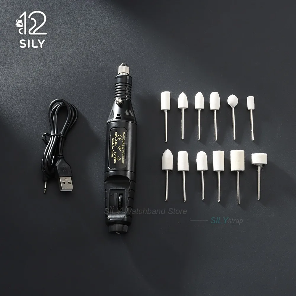 Watchmakers Repair Tools Electric Portable Polishing Sanding Pen Tools Grinding Polishing Wheels Set Mirror Finish Cleaning Kits