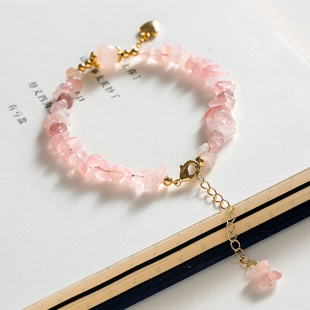 Natural Quartz Inspirational Stretch Bracelet By Pink Box - Yahoo