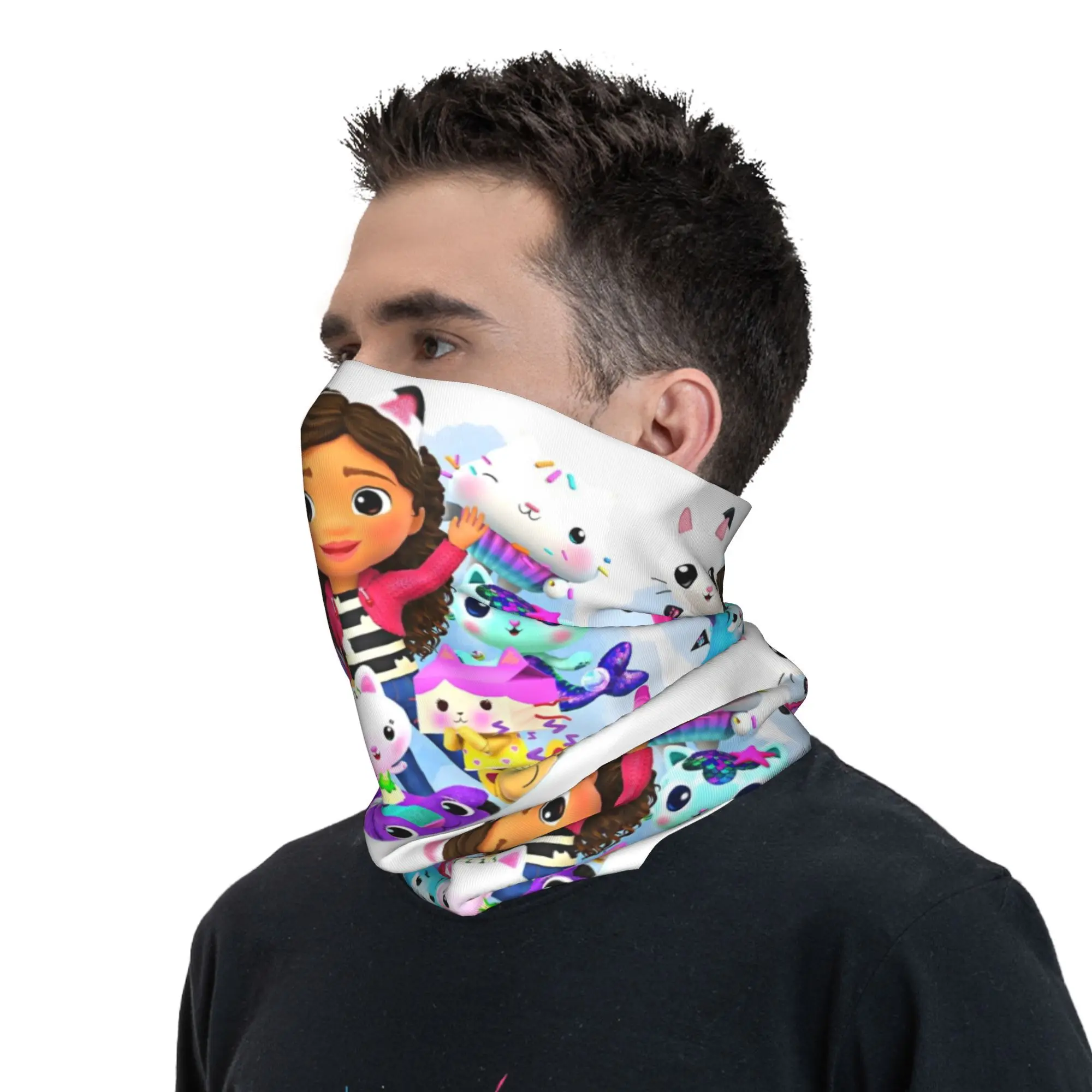Funny G-Gabbys Dollhouse Bandana Neck Gaiter UV Protection Face Scarf Cover Men Women Headband Tube Balaclava