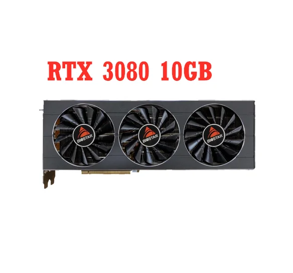 

BIOSTAR RTX 3080 Graphic Card LHR GDDR6X 10GB NVIDIA GPU 320bit 8NM Video Card placa de Graphics Card Gaming Accessories