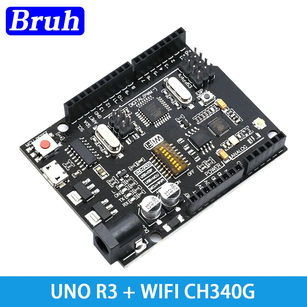 UNO R3 CH340 oficjalne pudełko WiFi oryginalne ATMEGA328P Chip Shell CH340G dla Arduino Development Board WeMos ESP8266 2 UNO R3 CH340 oficjalne pudełko WiFi oryginalne ATMEGA328P Chip Shell CH340G dla Arduino Development Board WeMos ESP8266 - Image 2