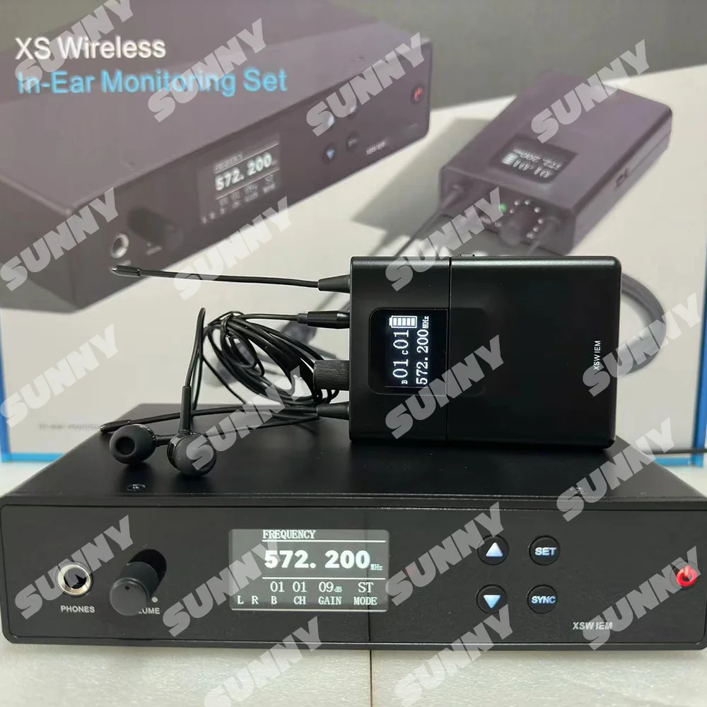XSW IEM Wireless In ear Monitoring System A Band Infrared frequency matching for Live Stage, Rehearsal, House of Worship